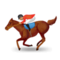 Horse Racing - Medium emoji on Samsung